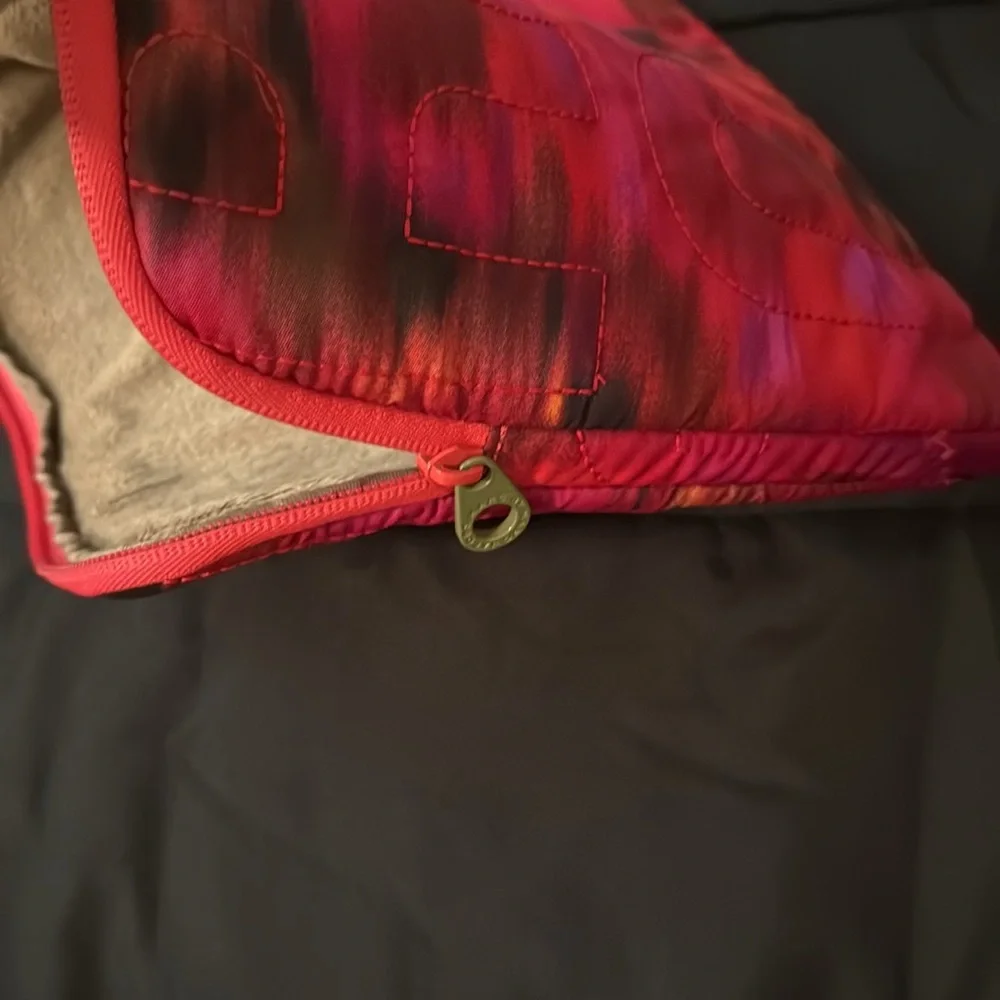 Marc by Marc Jacobs Vibrant Red and Purple Quilted Pouch